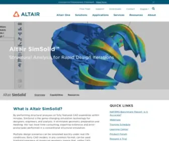 Simsolid.com(Structural Analysis for Rapid Design Iterations) Screenshot