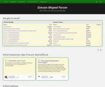 Simson-Moped-Forum.de(Simson Moped Forum) Screenshot