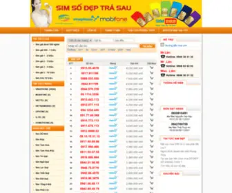 Simsotoanquoc.com(Sim Vietnamobile) Screenshot