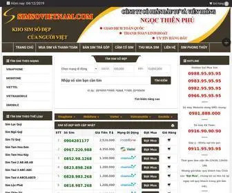 Simsovietnam.com(Sim Số Việt Nam) Screenshot