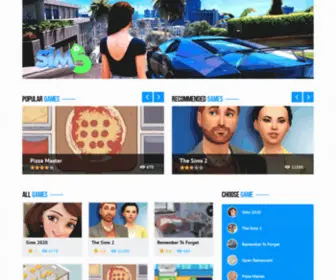 Simsplayonline.com(The Sims Games Play Online For Free Now) Screenshot