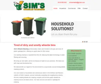 Simswheeliewashing.com.au(Perth Wheelie Bin Cleaning Company) Screenshot