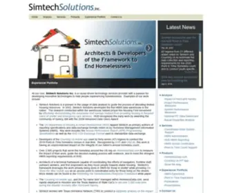 Simtechsolutions.com(Architects and Developers of the Framework to End Homelessness) Screenshot