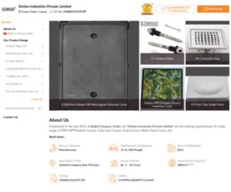 Simtexfrpcover.com(Simtex Industries Private Limited) Screenshot