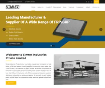 Simtexfrpcovers.com(Simtex Industries PVT LTD) Screenshot