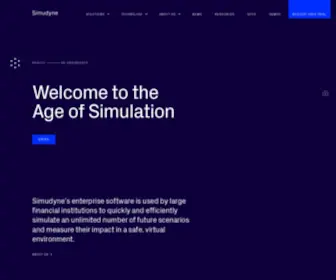 Simudyne.com(Our enterprise simulation software) Screenshot