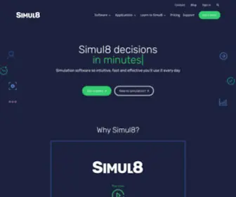 Simul8.com(Fast, Intuitive Simulation Software for Desktop and Web) Screenshot