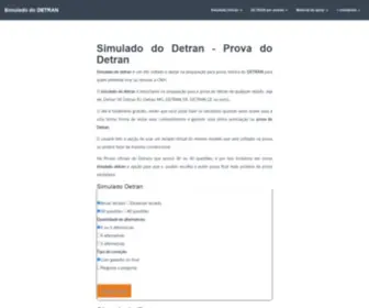 Simuladododetran.net.br(Simulado do DETRAN) Screenshot