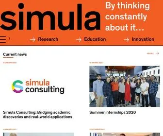 Simula.no(Simula Research Laboratory) Screenshot