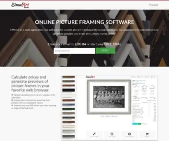 Simulartstudio.com(SimulArt Picture Framing Software) Screenshot