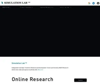 Simulationlab.in(Scientific Research and Development) Screenshot