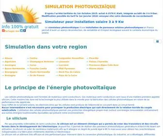 Simulationphotovoltaique.fr(Simulation photovoltaîque) Screenshot