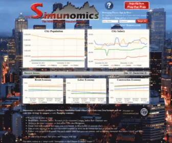 Simunomics.com(Massive Multiplayer Business Simulation Game) Screenshot