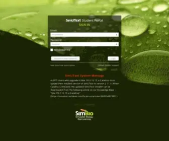 Simutext2.com(Simutext student portal) Screenshot