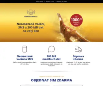 SimZdarma.cz(Objednejte SIM zdarma) Screenshot