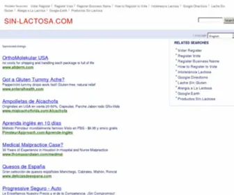 Sin-Lactosa.com(De beste bron van informatie over sin lactosa) Screenshot