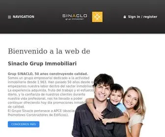 Sinaclo.com(Sinaclo Grup Immobiliari) Screenshot