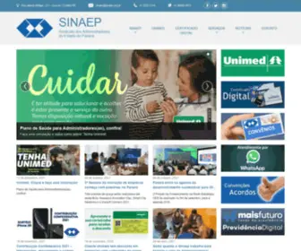 Sinaep.org.br(Sindicato dos Administradores do Estado do Paraná) Screenshot