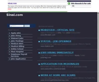 Sinai.com(Sinai) Screenshot