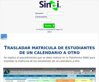 Sinai.net.co(Sistema de Información Académica Institucional) Screenshot