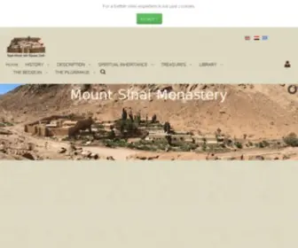 Sinaimonastery.com(The official site of Sinai Saint Cathrine Monastery) Screenshot