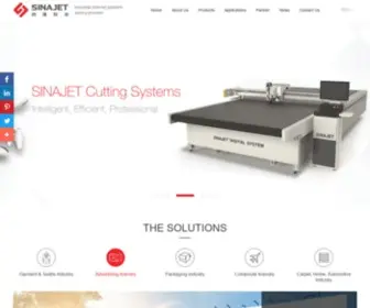 Sinajet.net(Changzhou sinajet digital cutter manufacturer) Screenshot