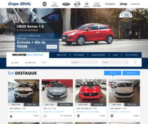 Sinalveiculos.com.br(Concessionaria Fiat) Screenshot