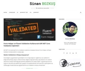 Sinanbozkus.com(Kişisel Blog) Screenshot