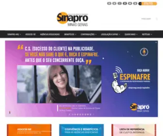 Sinapromg.com.br(Sindicato das Agências de Propaganda de Minas Gerais) Screenshot