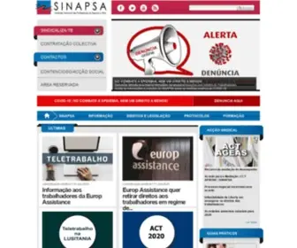 Sinapsa.pt(Sindicato Nacional dos Profisionais de Seguros e Afins) Screenshot