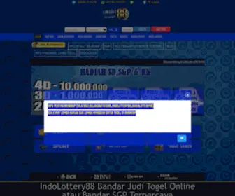 Sinarindolottery88.org Screenshot