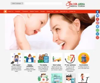 Sinatebarena.com(Health tourism company) Screenshot