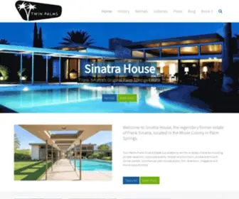 Sinatrahouse.com(Twin Palms Frank Sinatra Estate) Screenshot