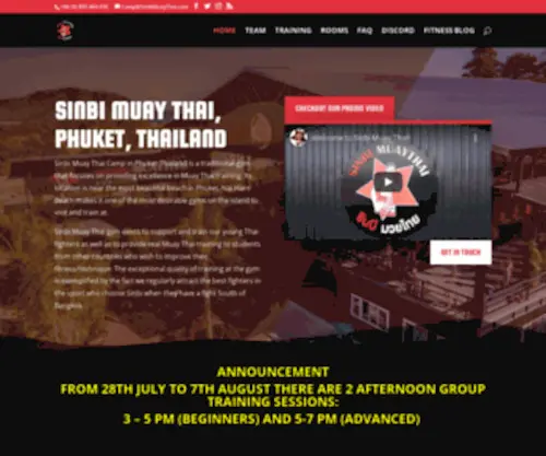 Sinbimuaythai.com(Muay Thai Phuket) Screenshot