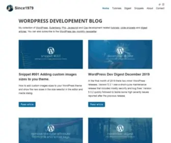 Since1979.dev(SinceWordPress Development Blog) Screenshot