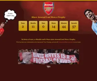 Sincearsenallastwonatrophy.co.uk(Its been 3 Years) Screenshot