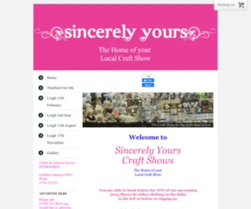 Sincerely-Yours-Shows.co.uk(Sincerely Yours) Screenshot
