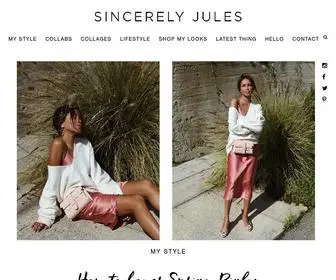 Sincerelyjules.com(Sincerely Jules) Screenshot