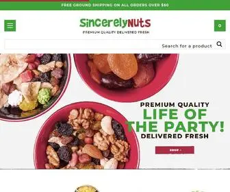 Sincerelynuts.com(Sincerely Nuts) Screenshot
