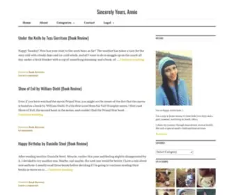 Sincerelyyoursannie.com(Sincerely Yours) Screenshot