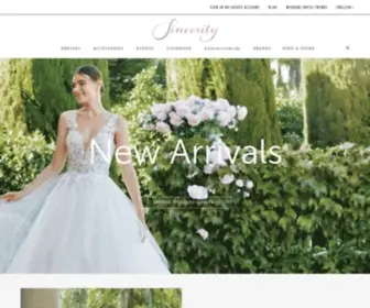 Sinceritybridal.com(Romantic and Traditional Wedding Dresses) Screenshot