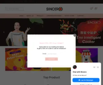 Sincero.com.my(Sincero Intelligent Kitchen Ware) Screenshot
