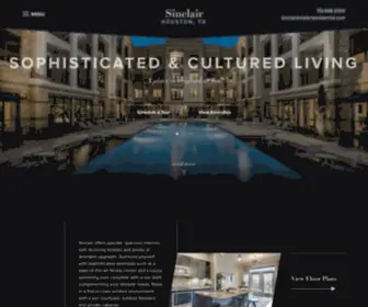 Sinclairhouston.com(Quality apartments located in Houston) Screenshot