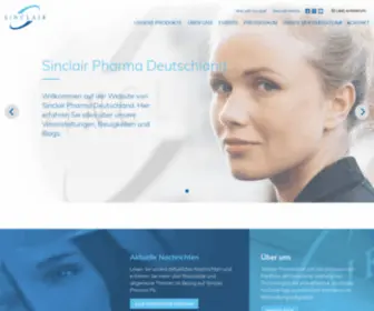 Sinclairpharma.de(Sinclair ׀ Entdecken Sie unsere innovativen Lösungen zur Hautverjüngung ohne OP) Screenshot