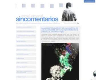 Sincomentarios.net(Blog sin comentarios) Screenshot