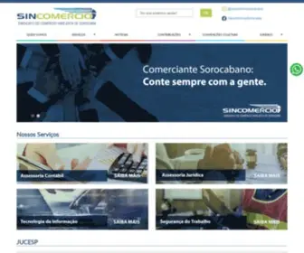 Sincomerciosorocaba.com.br(Sincomercio Sorocaba) Screenshot