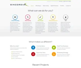 Sincordia.com(Providing Web Design) Screenshot