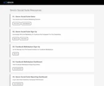 Sincrosocial.com(Sincro Social Suite) Screenshot