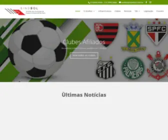 Sindbol.com.br(Sindicato das Associações de Futebol de São Paulo) Screenshot