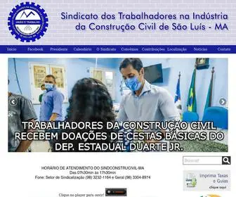 Sindconstrucivilsaoluisma.com.br(Maranhão) Screenshot